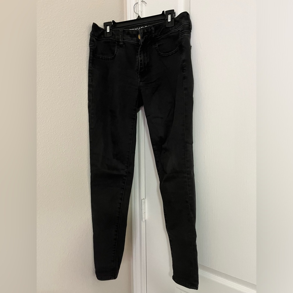 Black American eagle jeggings